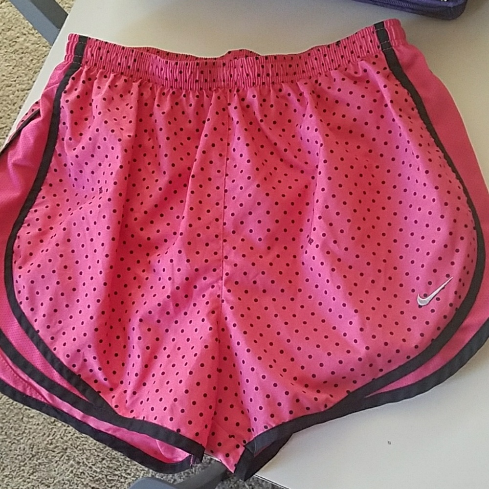 PINK POLKA DOT NIKE SHORTS